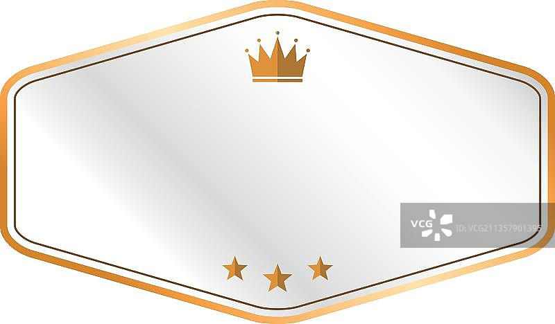 现代金、银、金属徽章图片素材