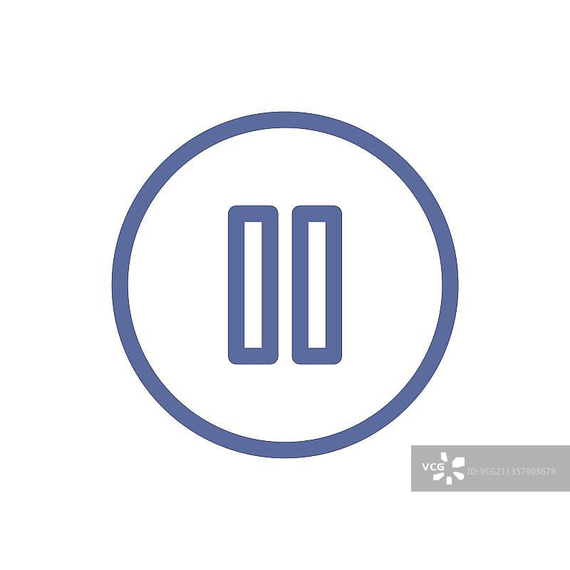 图标暂停标志图片素材