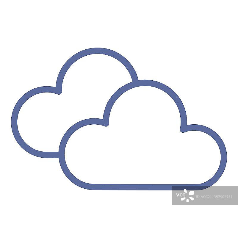 图标多云图片素材