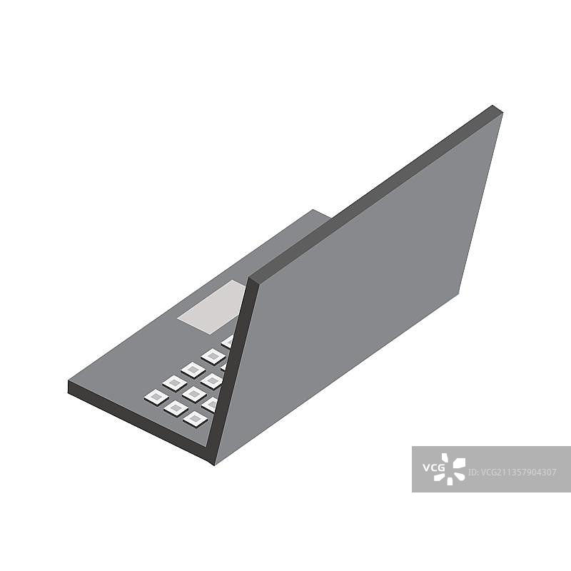 等距的笔记本电脑设备图片素材