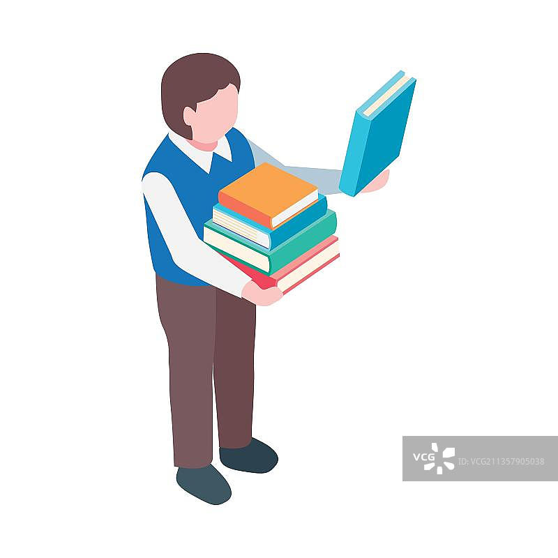 等距的男人图片素材