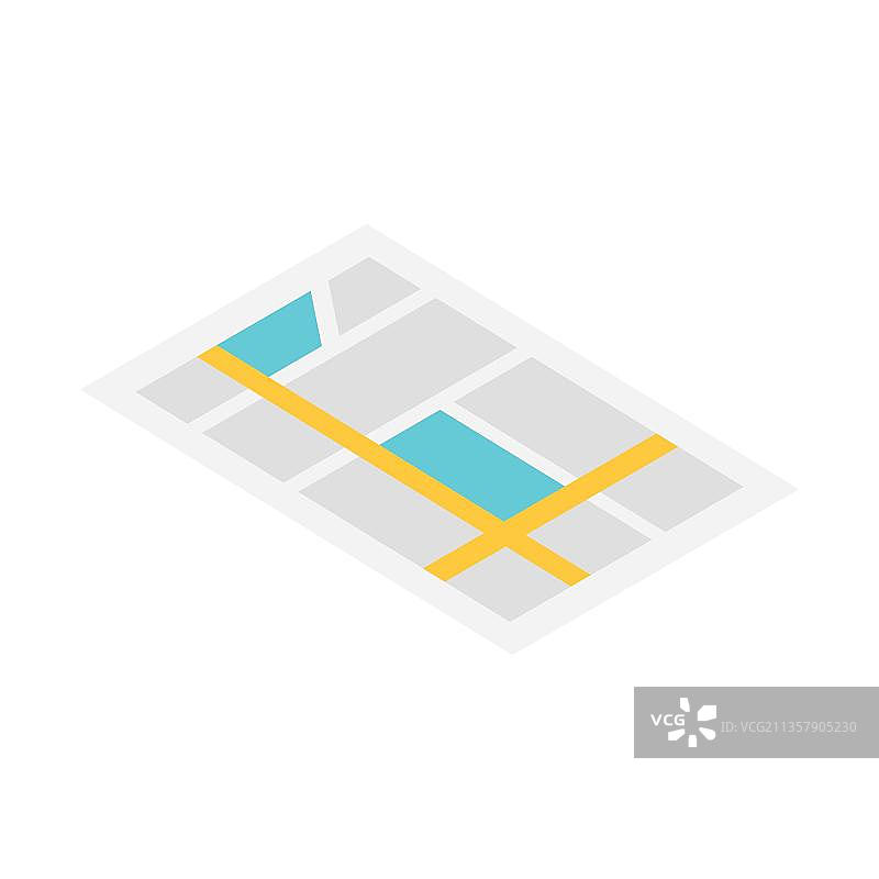 等距路线图图片素材