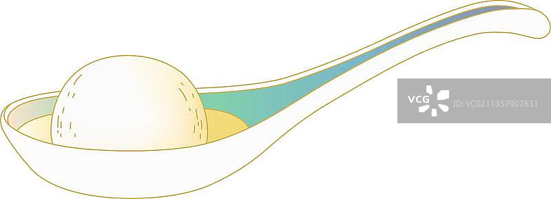 元宵一勺糯米图片素材