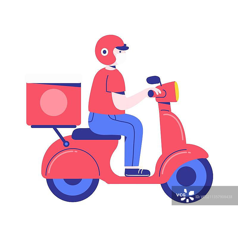 戴着口罩骑摩托车图片素材