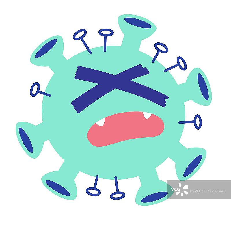 卡通冠状病毒图片素材