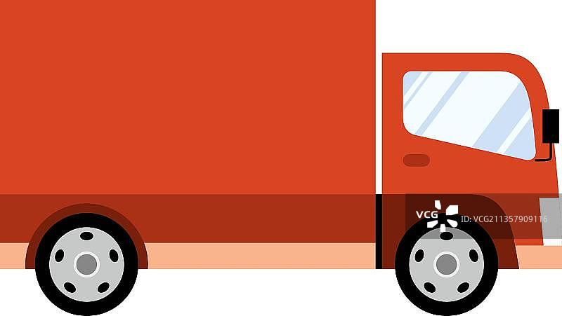 红色的卡车图片素材
