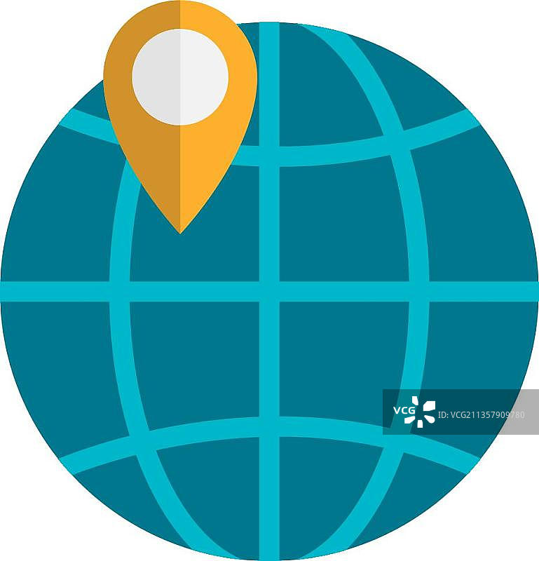 GPS彩色插图图片素材