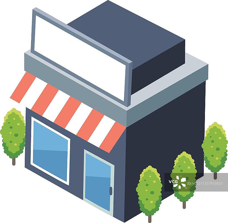 集市彩色插图图片素材