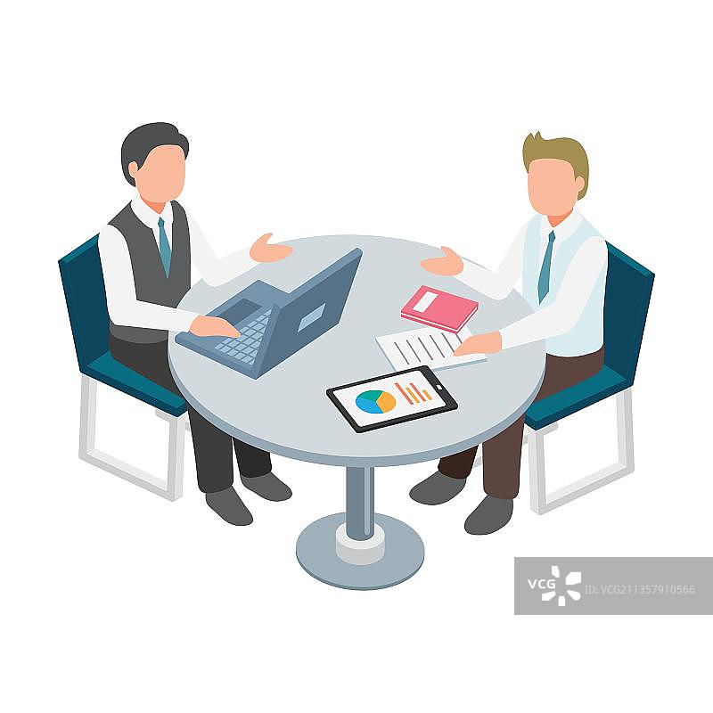 等距会议人图片素材