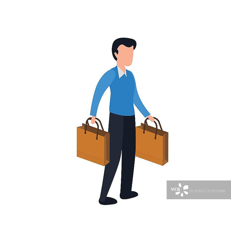 等距的男人图片素材