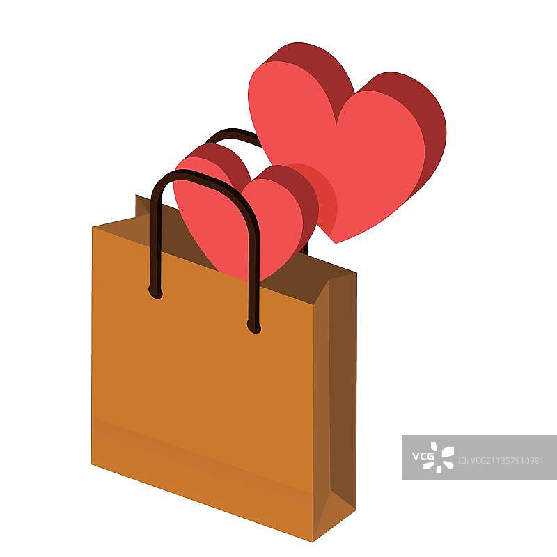 等距纸袋图片素材