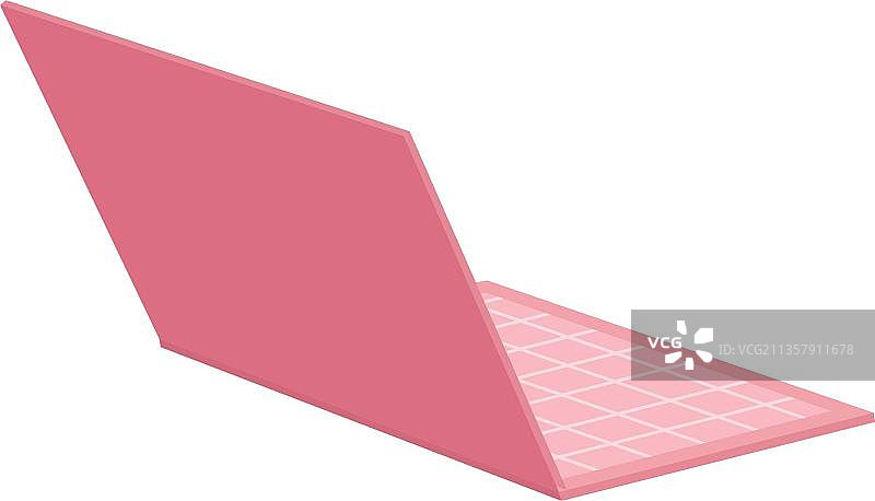 粉红色的笔记本电脑图片素材