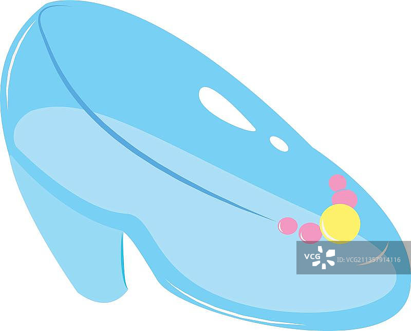 卡通的水晶鞋图片素材