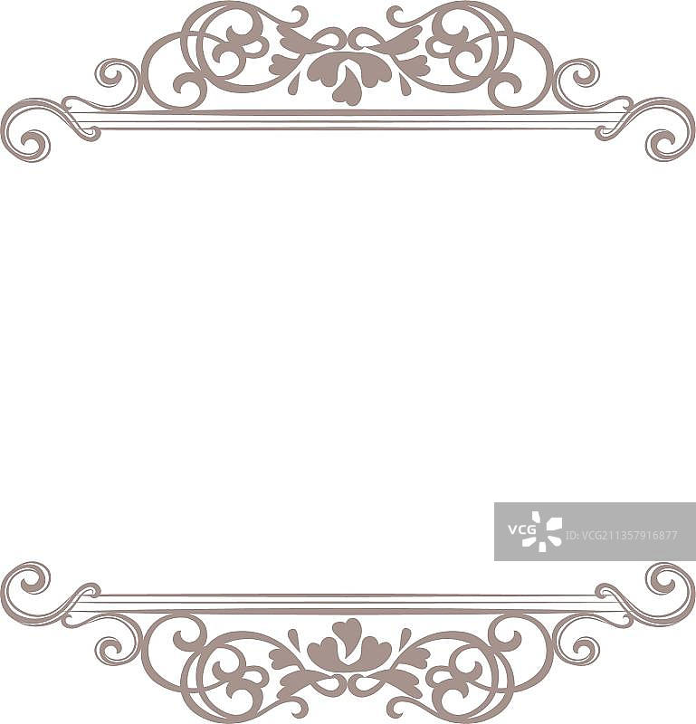 巴洛克式青铜框架图片素材