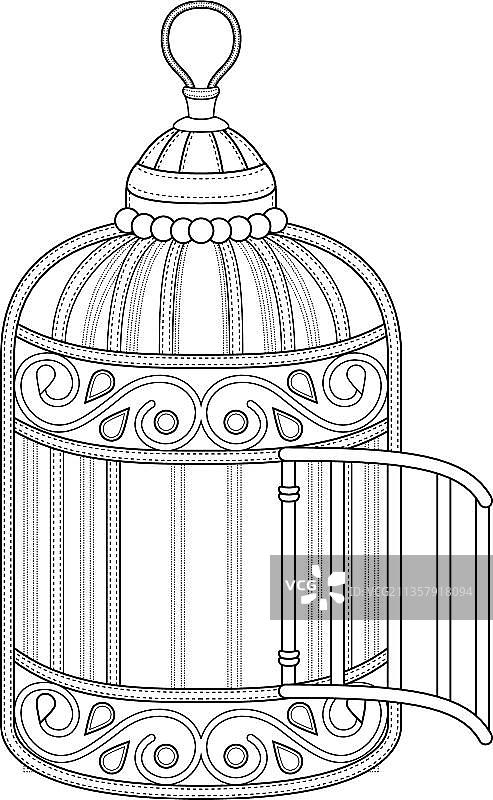 打开鸟笼图片素材