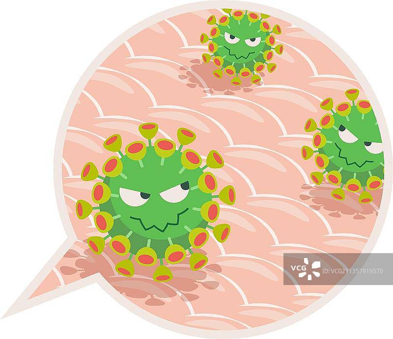 新冠病毒的攻击概念图片素材