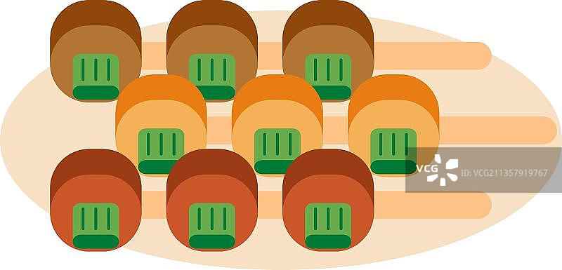 平风格tacoyaki图片素材