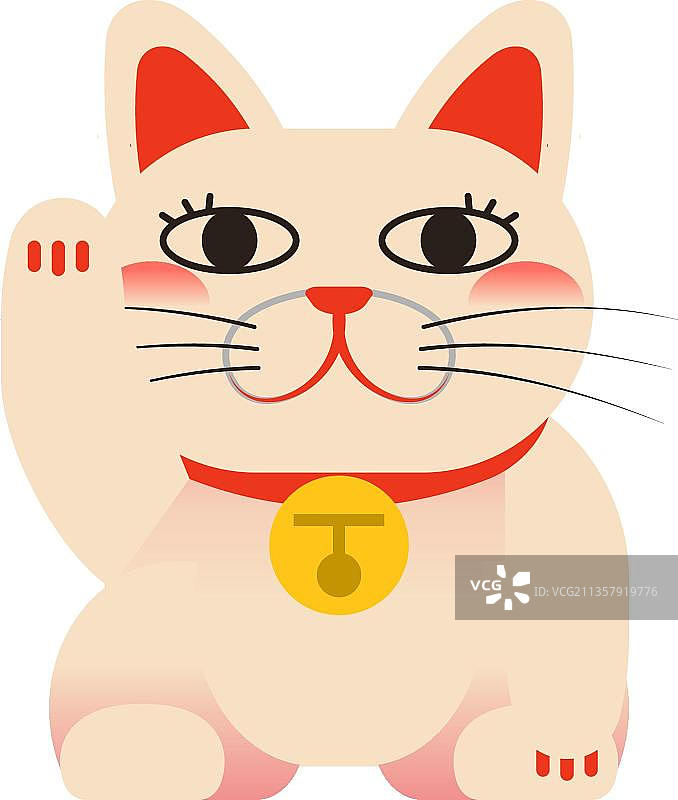 扁平风格招人喜欢的猫图片素材