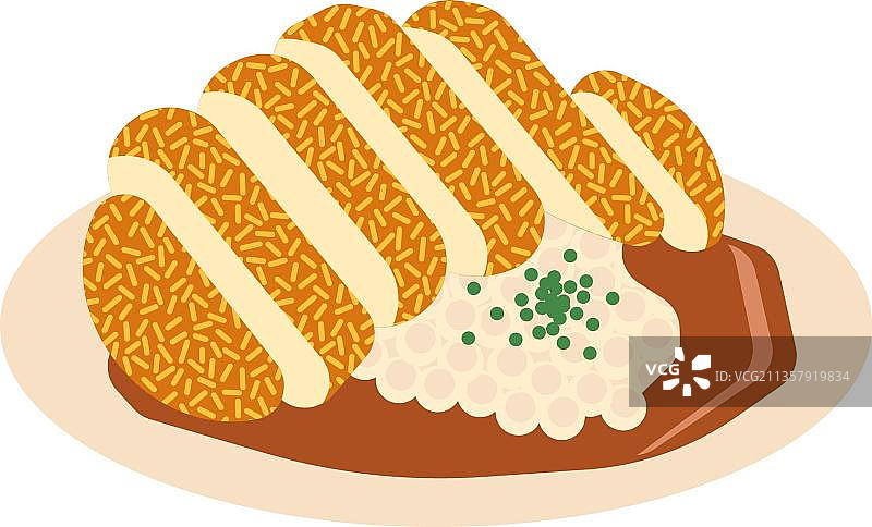 炸猪排图片素材