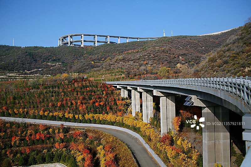 天龙山网红桥图片素材