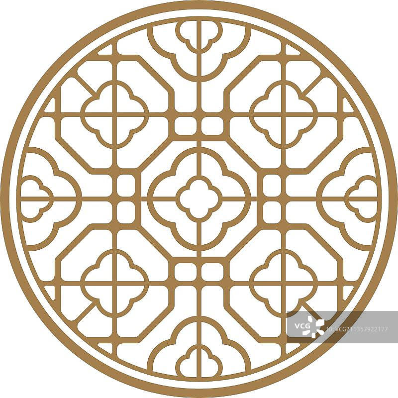 中国传统月窗图片素材