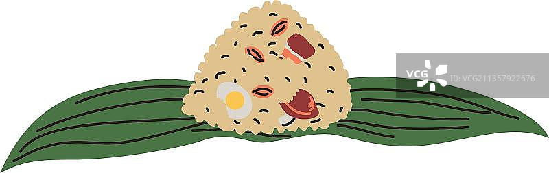 打开的粽子图片素材