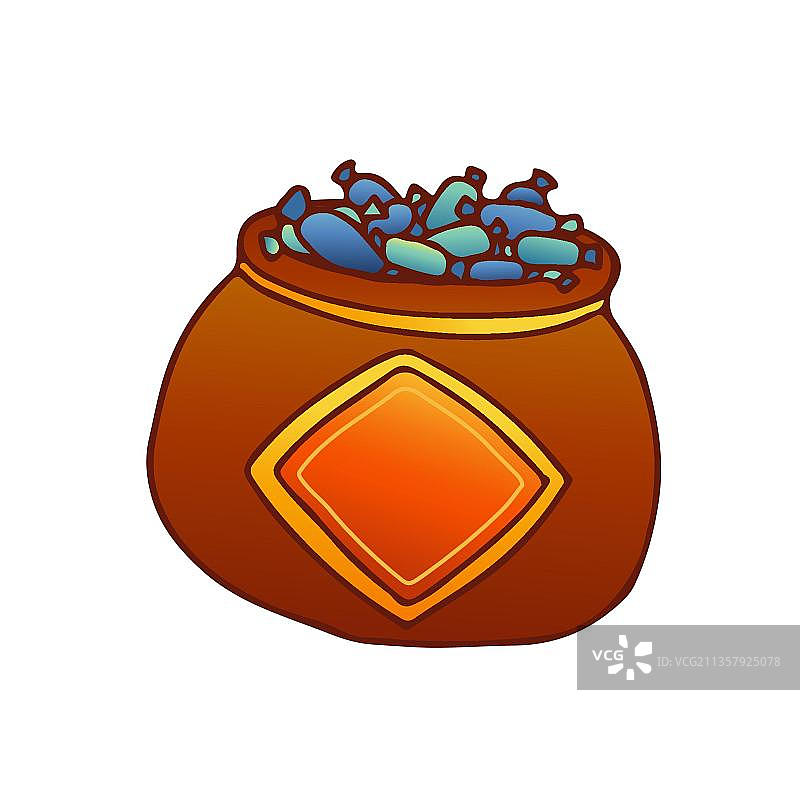 糖果罐贴春联图片素材