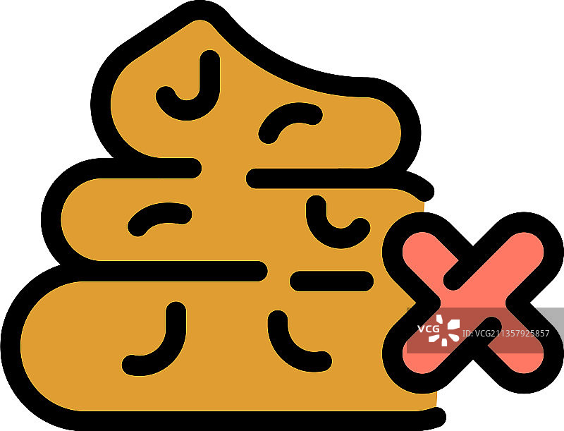 禁止使用医疗用益生菌图标（彩色线条）图片素材