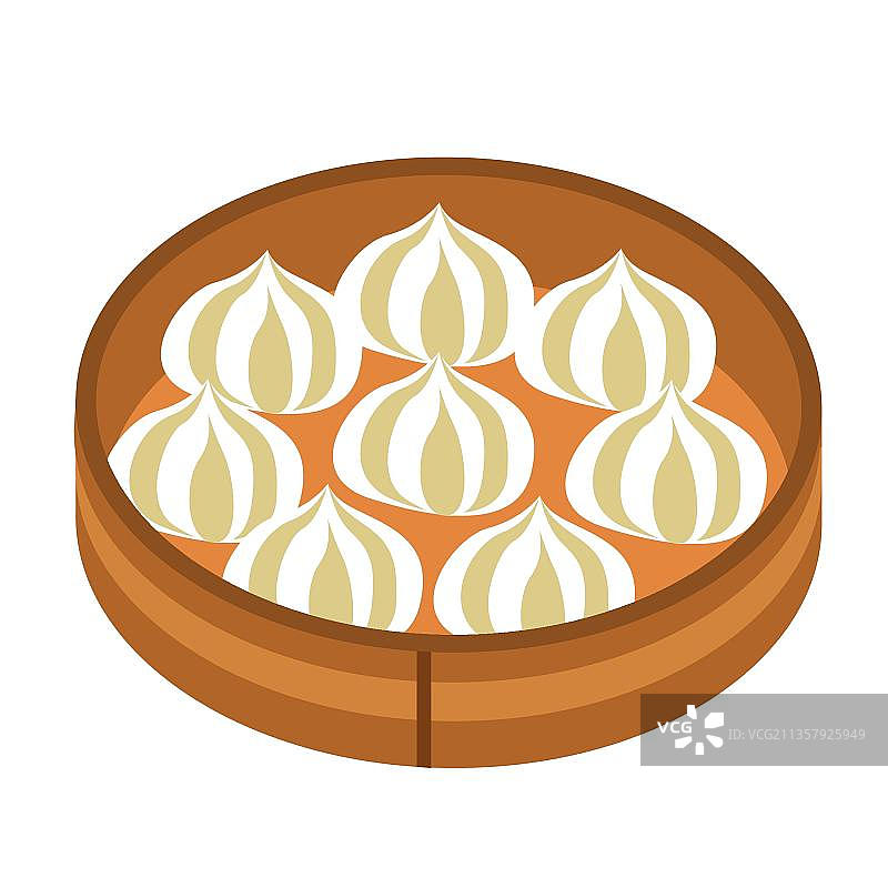 竹篮蒸小笼包图片素材