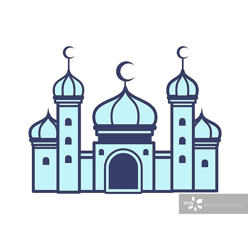 蓝色清真寺图片素材