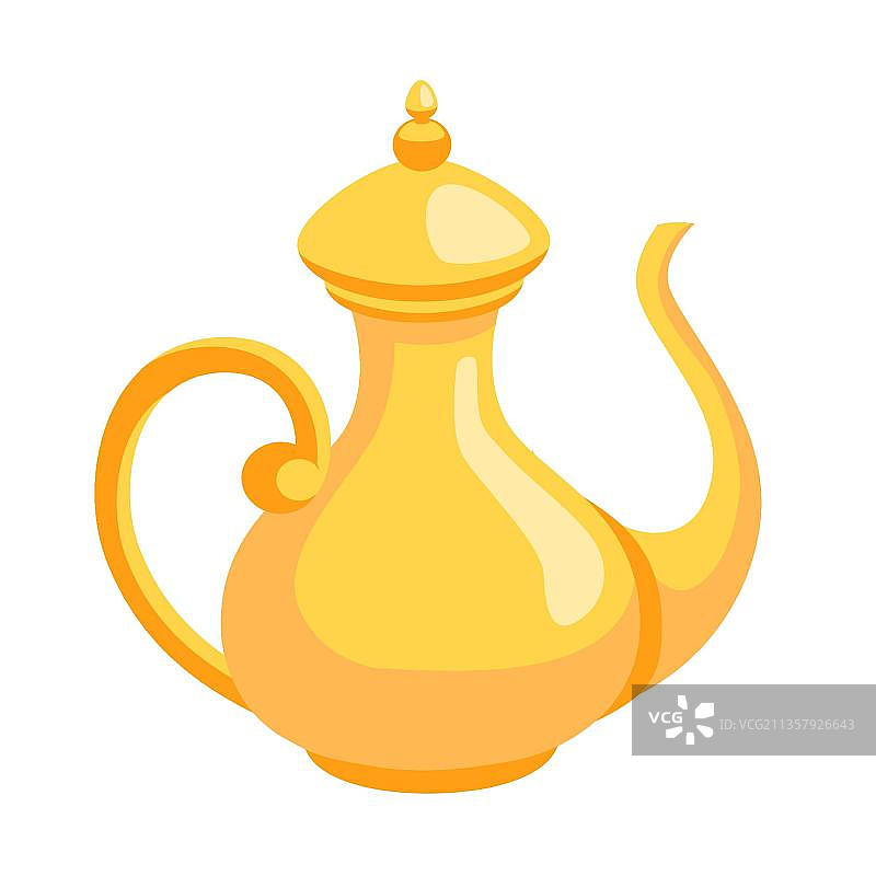 金黄色壶图片素材