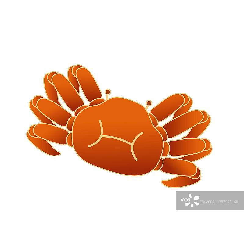 螃蟹用红色图片素材