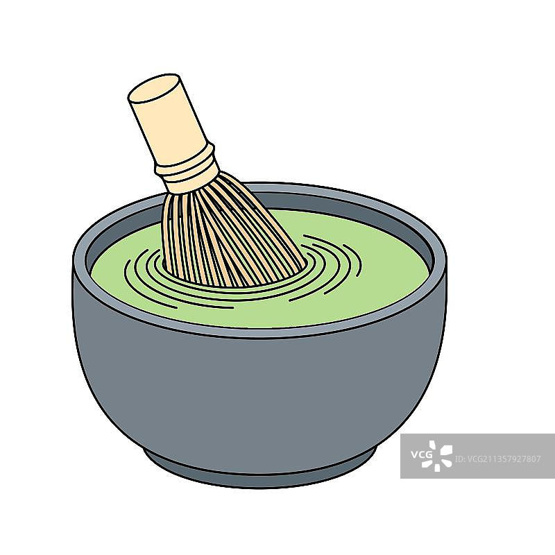 一碗抹茶酱图片素材