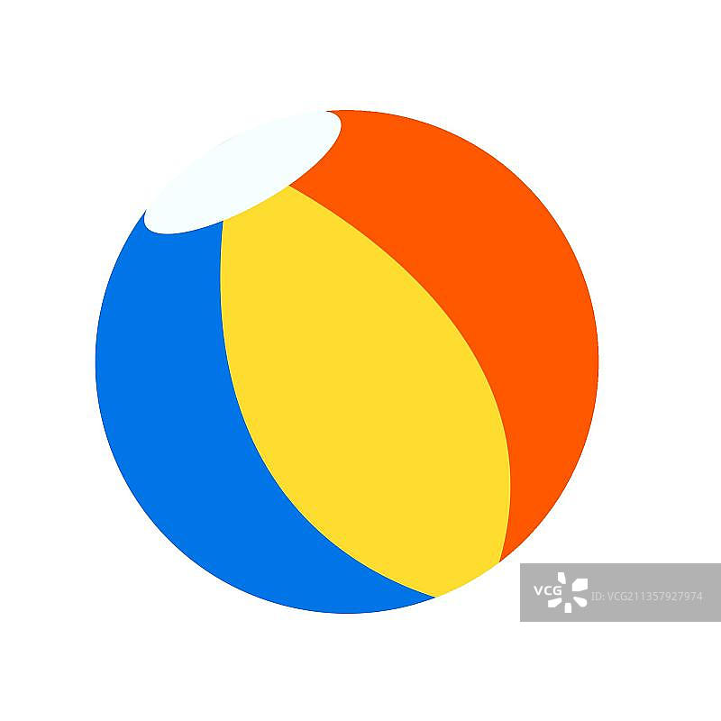 平式沙滩球图片素材