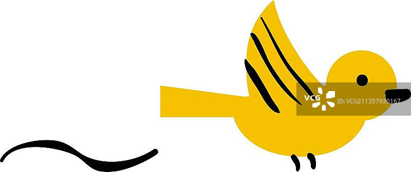 黄色的鸟图片素材