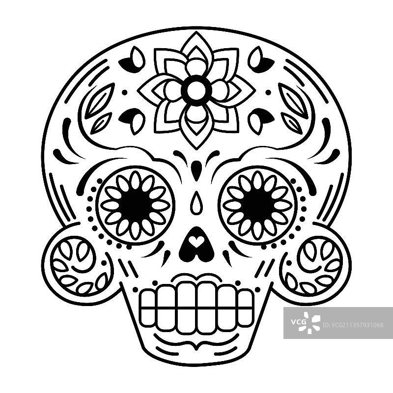 墨西哥糖头骨图片素材