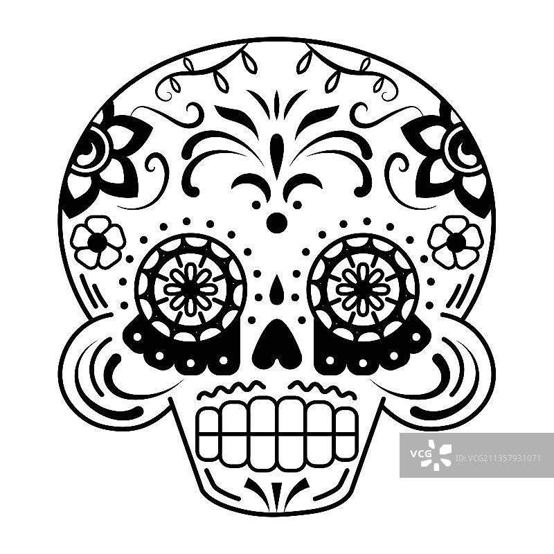 墨西哥糖头骨图片素材