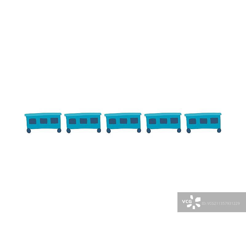 蓝火车设计图片素材