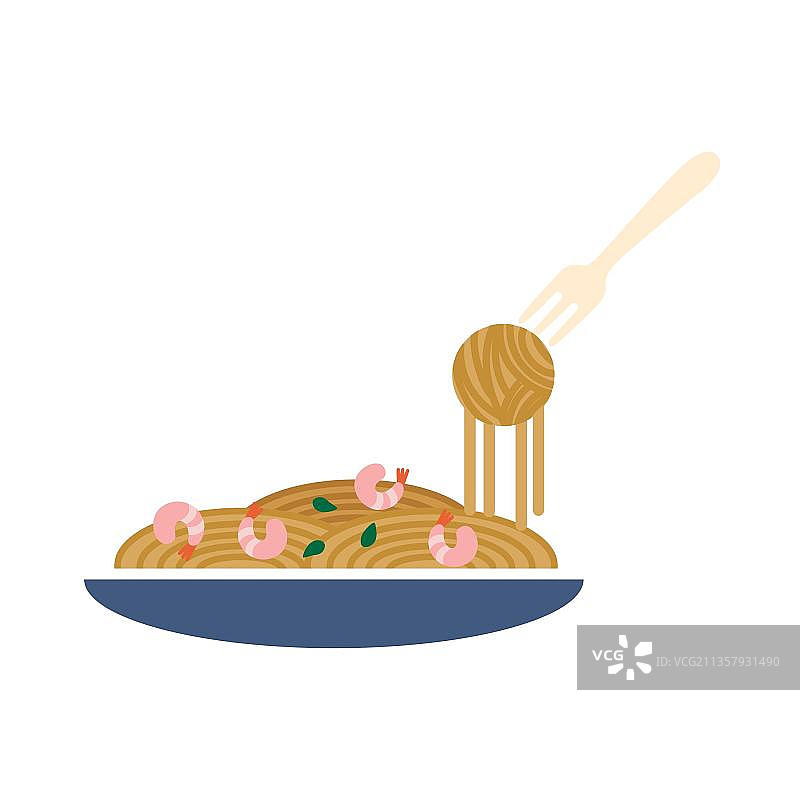 海鲜意大利面图片素材