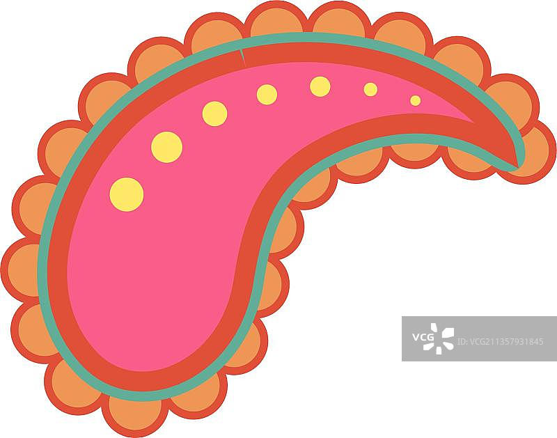 装饰花瓣与橙色的边缘图片素材