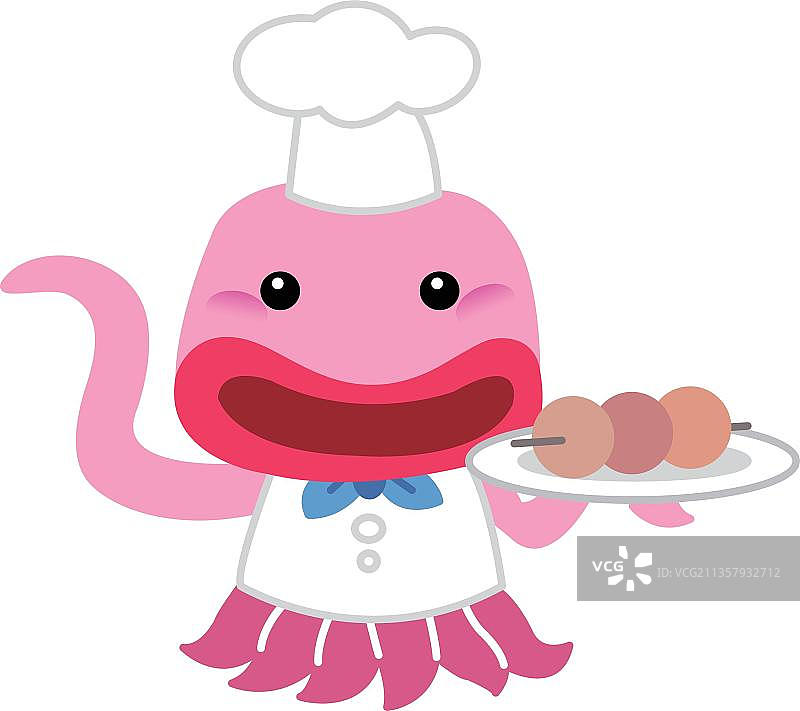 章鱼厨师和高崎图片素材