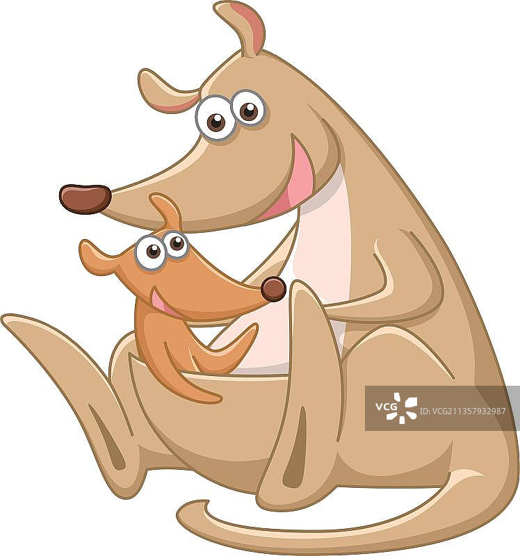 卡通袋鼠图片素材