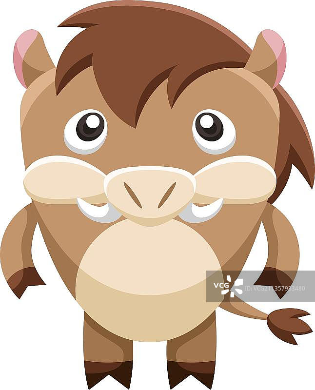 手绘野猪图片素材