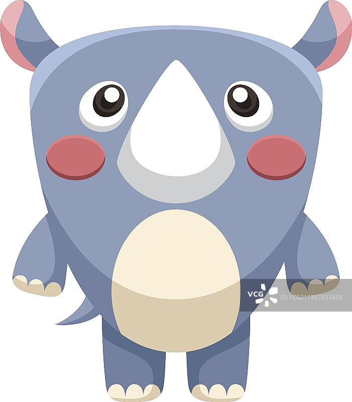 手绘犀牛图片素材