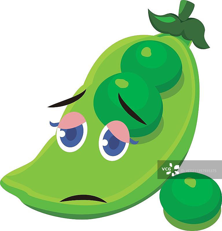 手绘青豆图片素材