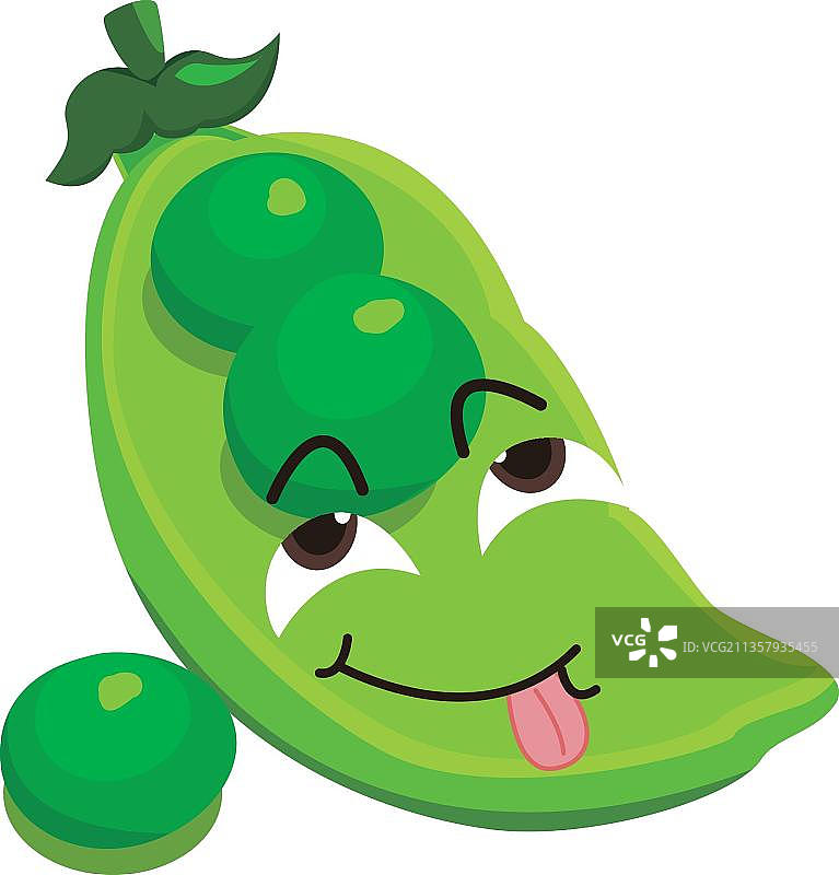 手绘青豆图片素材