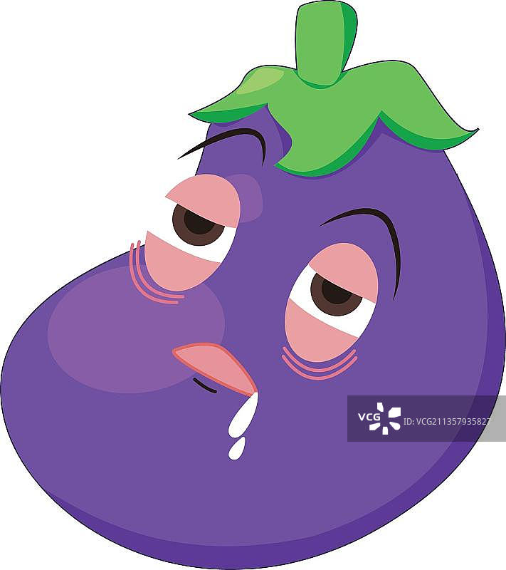 手绘茄子图片素材