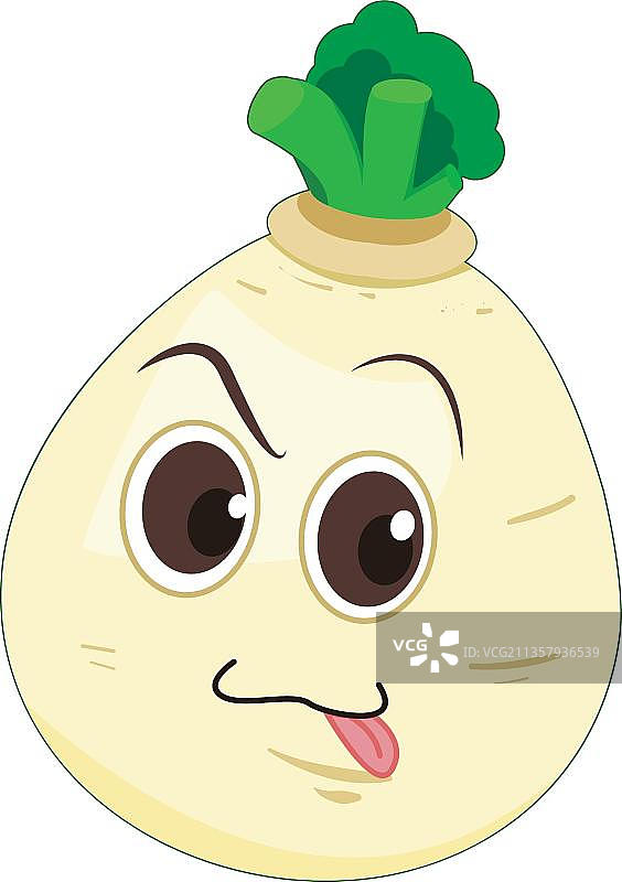 手绘白萝卜图片素材