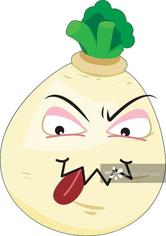 手绘白萝卜图片素材