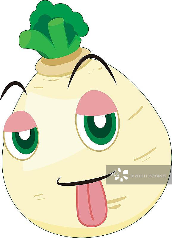 手绘白萝卜图片素材